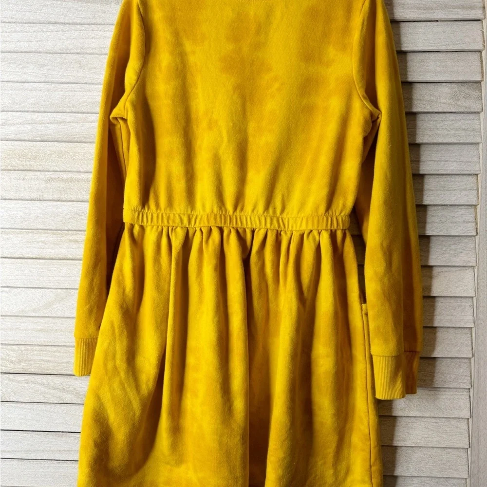Cat & Jack Yellow Kids Dress Size 6/6X Long Sleeve Casual Pocket Twirl Cute
